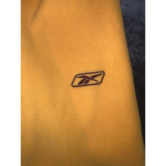 VTG Redskins Reebok Mens Pullover Fleece Burgundy/ Gold Quarter Zip Size 2XL - Picture 4 of 8